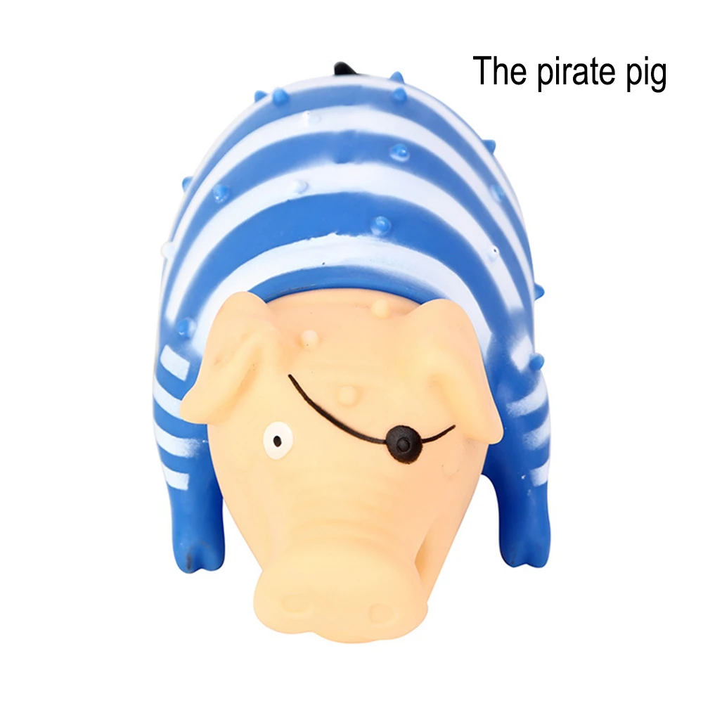 Новые милые 22 см игрушки собаки розовый кричащий резиновая свинка для домашних