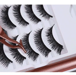 SEXYSHEEP Magnetic Eyelashes Eyeliner Eyelash Curler Set5 Magnet Natural Long False With | Красота и здоровье