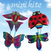 multicolor throw kite mini kite for kids parent child interactive interest outdoor kites flying toys small plastic cartoon kite