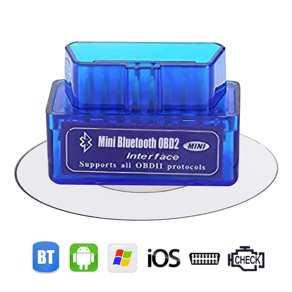 

Mini ELM327 Scanner BT5.0 OBD2 OBD II Diagnostic Tool Code Reader ELM 327 V2.1 OBD 2 Adapter For Android/Symbian