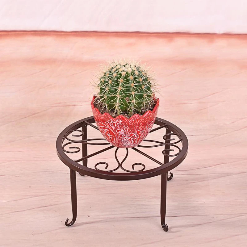 Однослойный Железный карликовый цветочный стул для балкона в гостиную полки