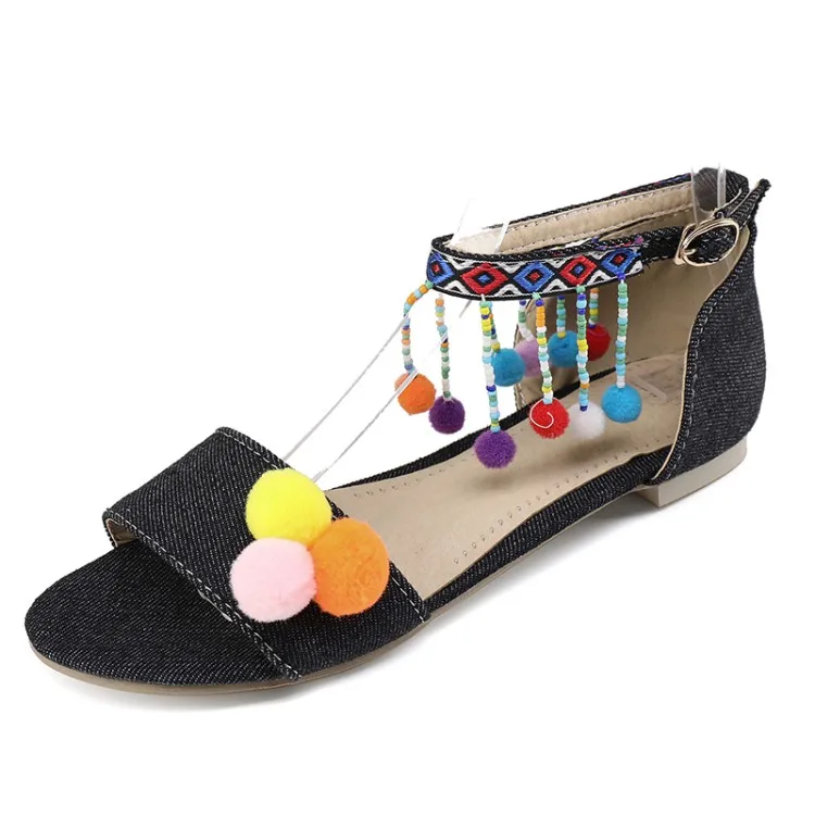 Big Size Fashionable and sweet sandals summer flat ladies women shoes woman | Обувь