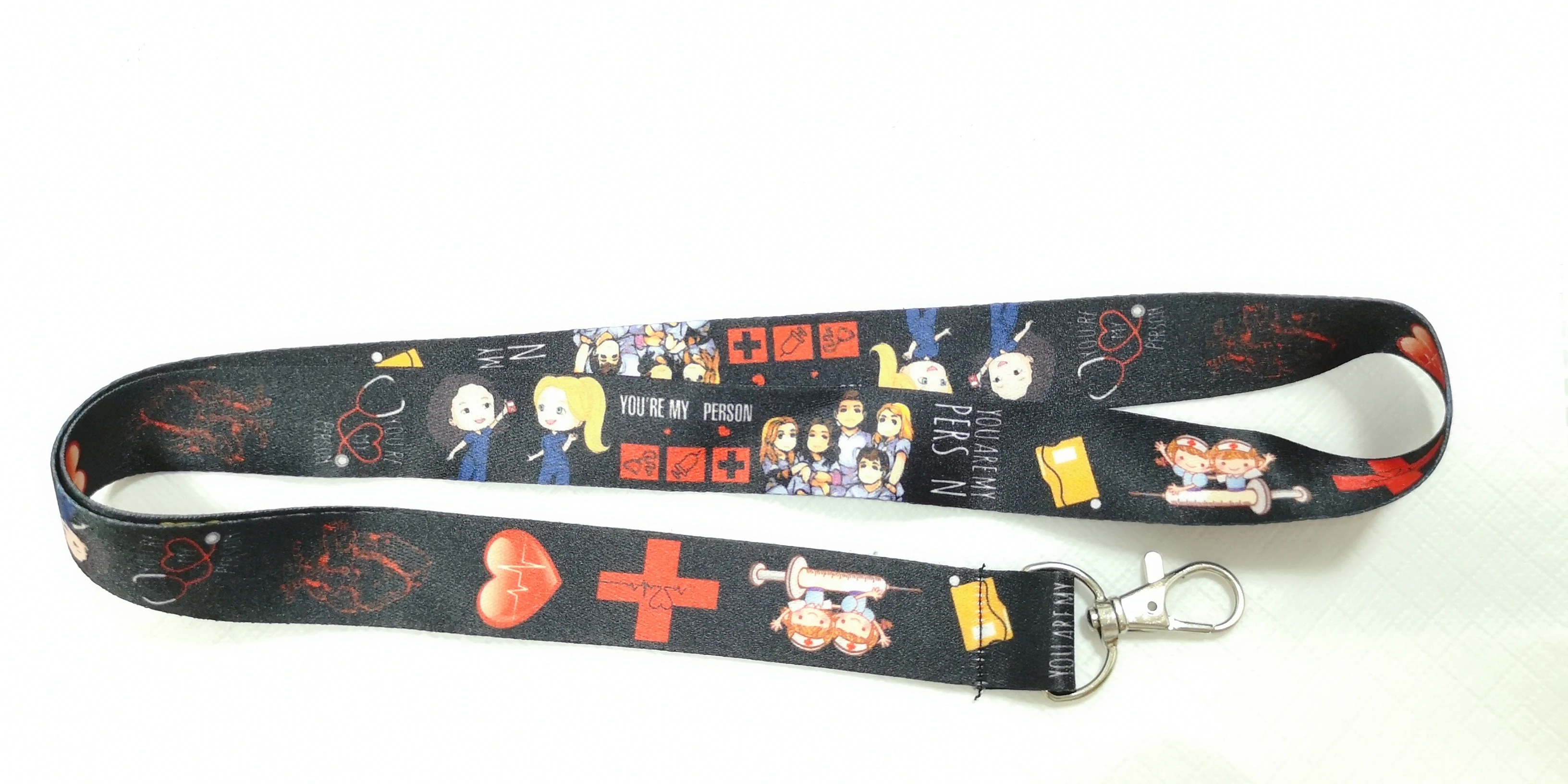 Новинка 1 шт. мультяшный серый шнурок для ключей доктора ТВ держатели