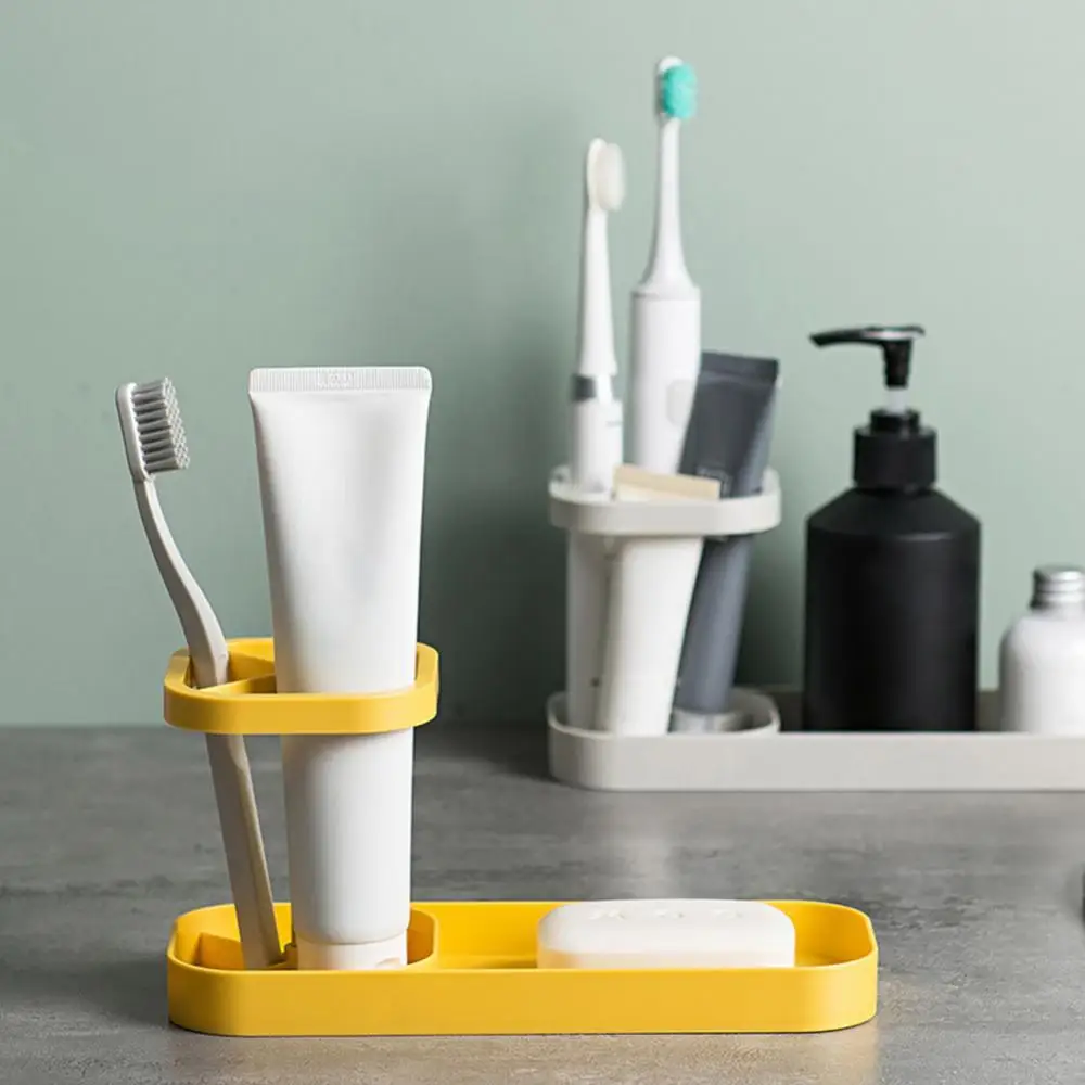 

60% Hot Sales!!! Detachable 2 Washing Cups Toothbrush Holder Storage Rack Home Bathroom Organizer