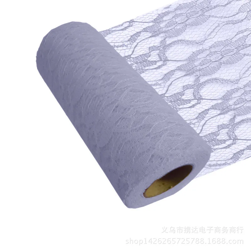 

DIY Lace Fabric Lace Mesh Cloth Wedding Arrangement Bouquet Wrapping Paper Material Color Lace Roll