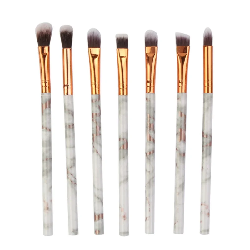 7PCS 15/12/10/7/4 шт профессиональный макияж кисть для теней для век подводка для губ Горячая кисти для макияжа глаз Кисть Maquiagem комплект - Handle Color: 7PCS