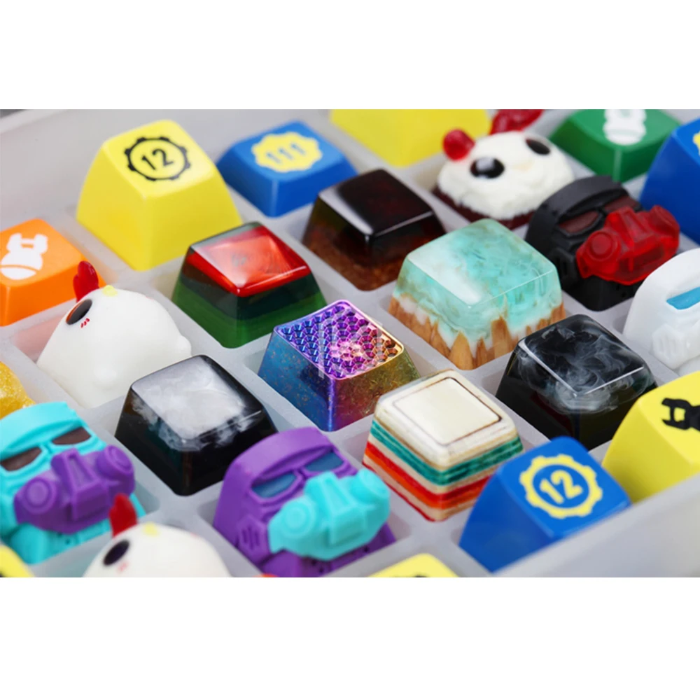 DIY акриловая набор клавишных колпачков в коробке 2 см OEM высота GMK Cherry DSA XDA