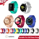 Ремешок силиконовый для Samsung Galaxy Watch 42 мм Active 2 4044 мм, браслет для часов Gear S2 Classic Amazfit bip gtr pulsera, 20 мм 22 мм