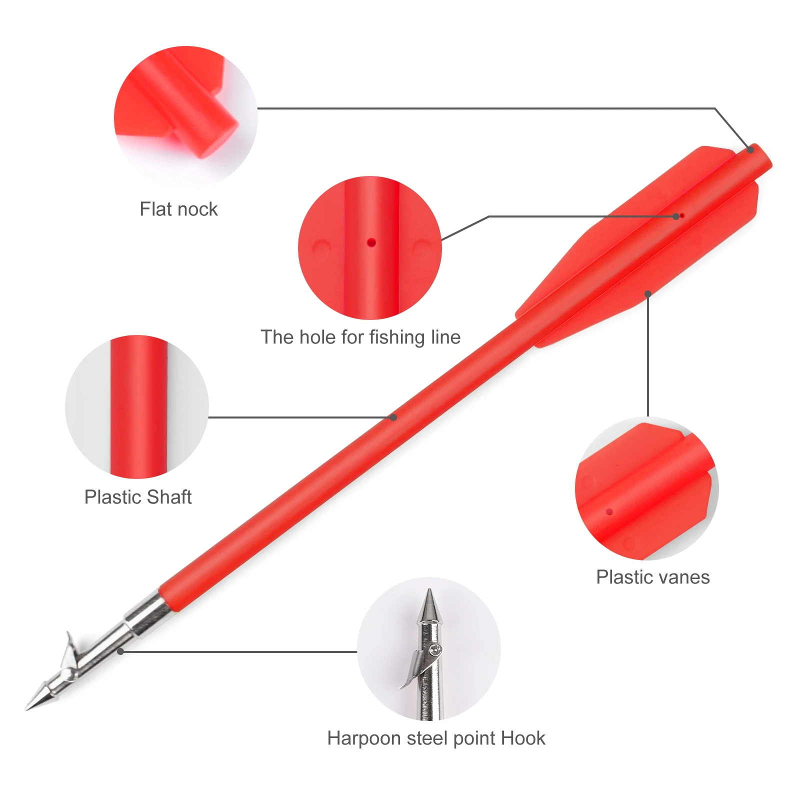 3/6/12 шт. рыболовные болты с зазубринами | Спорт и развлечения