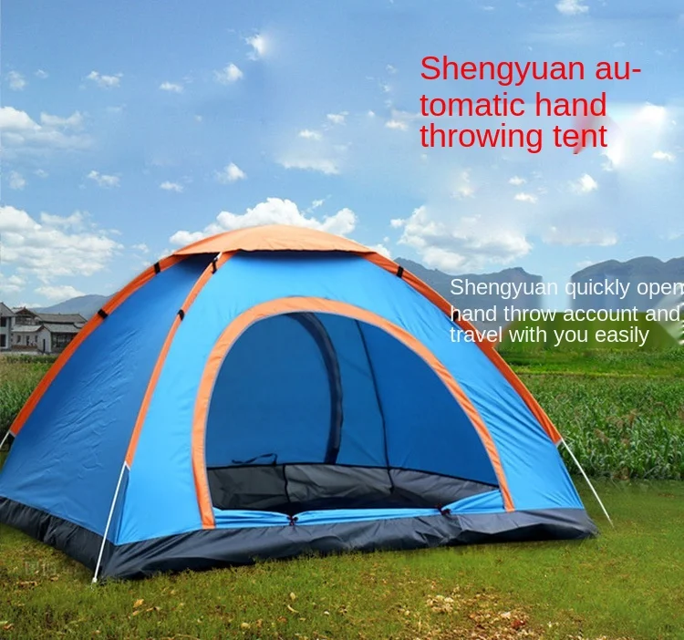 

Shengyuan Outdoor Folding Speed Open Double Tent 3-4 People Fully Automatic Leisure Tent Outdoor Camping Hand Throwing Speed Ope
