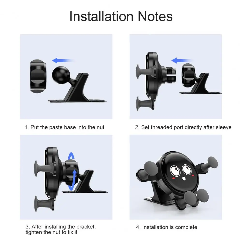 

1 Set Phone Bracket Adjustable 360 Degree Rotating PC Air Vent Mount Cradle Holder for Car