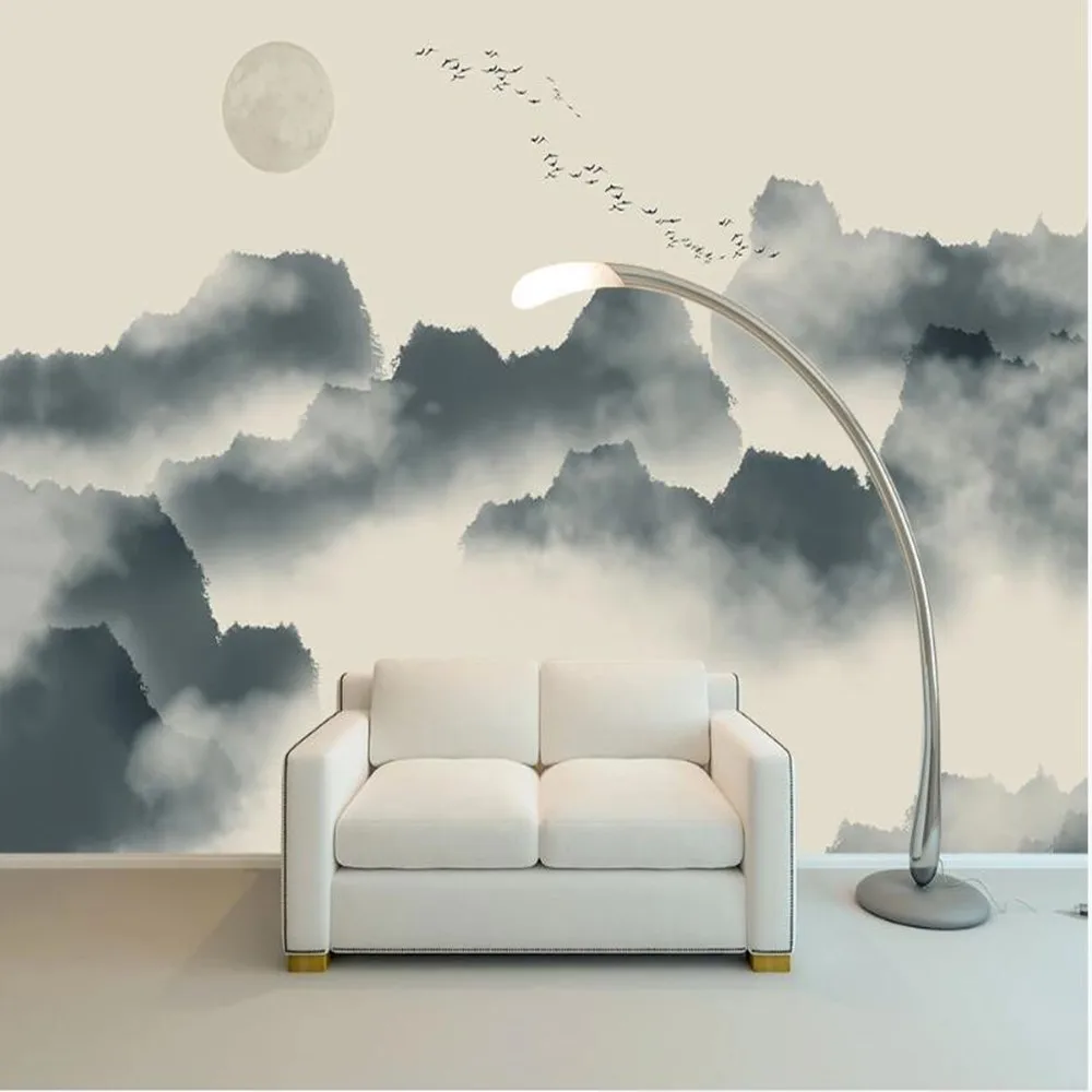 Пользовательский 3d фон milofi с изображением гор пейзажа живопись большой для