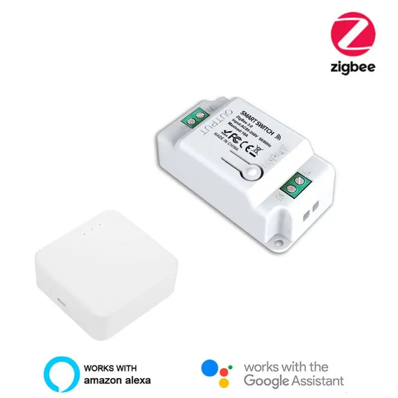 

Zigbee 3.0 Tuya Smart DIY Relay Breaker Switch Remote Control Work with Alexa Google Life Smartthings Home Assistant Wholesale