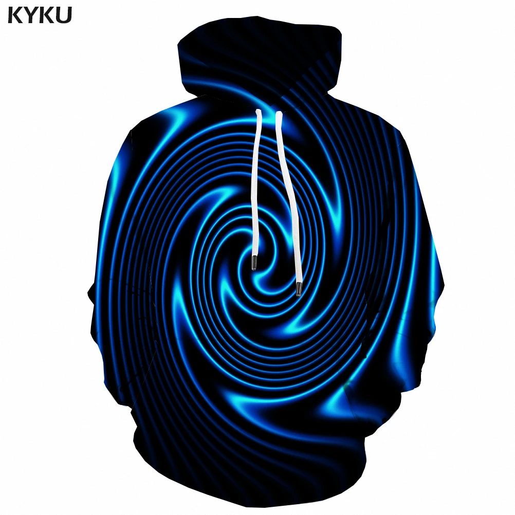 

3d Hoodies Dizziness Hoodie Men Hypnosis Hoodie Print Funny 3d Printed Blue Hooded Casual Harajuku Hoody Anime Long Sleeve