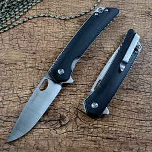 Складной нож LK5016, быстрооткрывающийся, 440C, сатиновое лезвие, Ручка G10, фруктовые инструменты для повседневного использования