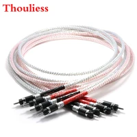 thouliess hifi one pair 2 to 2 speaker cable 7n nordost valhalla carbon fiber banana plug player speaker audiophile cable