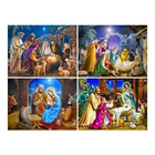 Алмазная 5d картина сделай сам, картина с религиозными мотивами, квадратная, круглая, с бусинами, мозаика с изображением Богородицы Рождества, вышивка крестиком, декоративное искусство, хобби