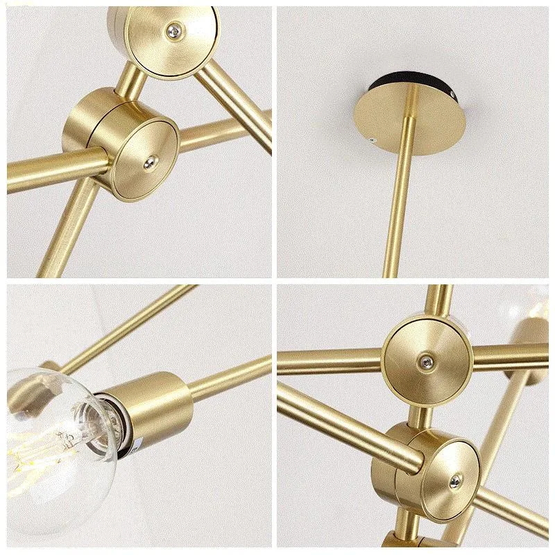 Nordic Design Rose Gold Glass Ball Pendant Light Creative Aisle Living Room Bedside Dinner Decro Led Fixtures | Лампы и освещение