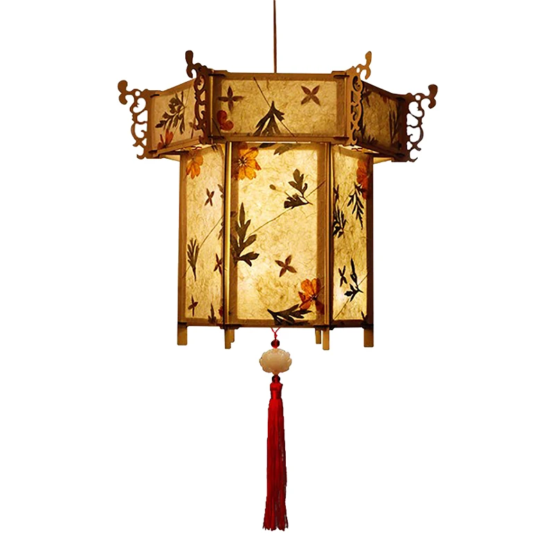 

2022 New Year Hot DIY Chinese Retro Style Palace Lantern Portable Blossom Flower Light Lamp Party Glowing Lanterns For Chinese