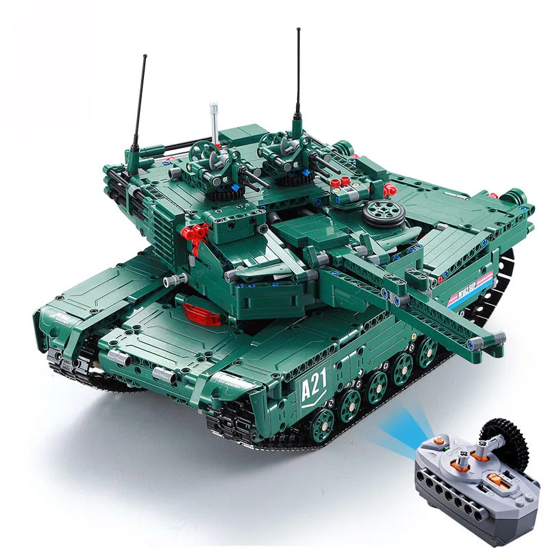 1498 шт. строительные блоки RC танк военная модель игрушечные наборы для сборки строительный блок игрушки технический пульт дистанционного управления автомобиль Рождественский подарок
