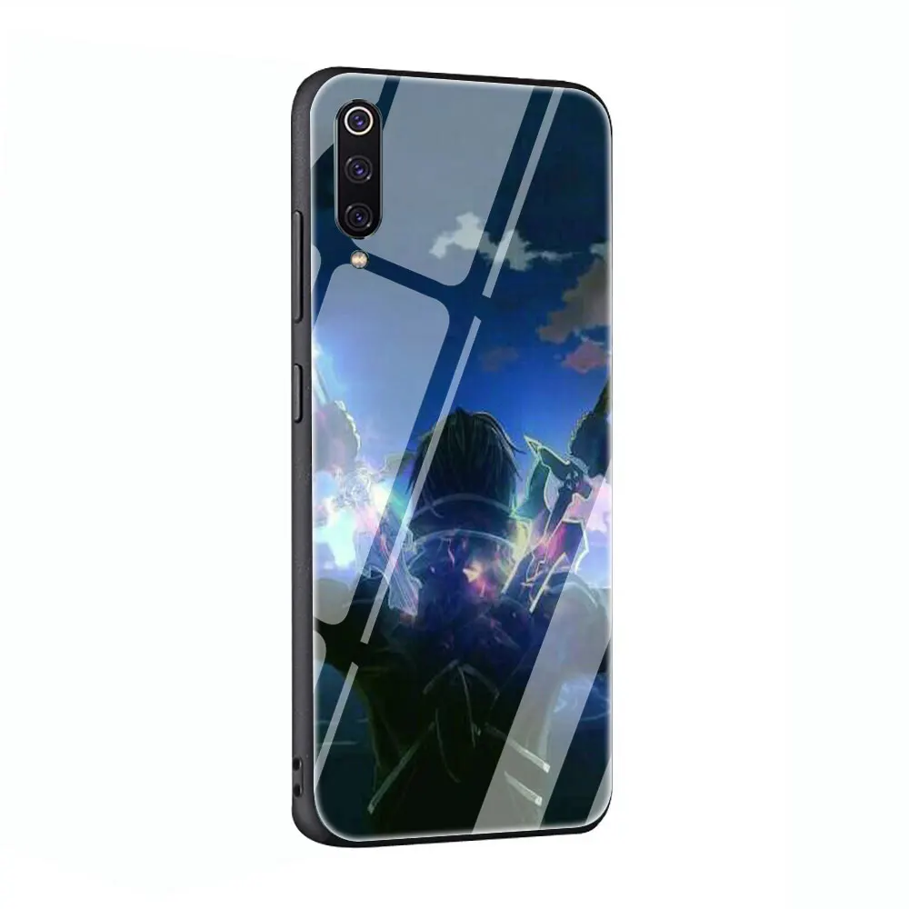 Мультяшный Меч Art Online Anim закаленное Стекло телефона Футляр для Redmi 4x 6A Примечание 5 6 7 Pro Xiaomi Mi 8 Lite A1 A2 5X6X9 - Цвет: G9