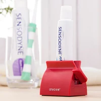 children toothpaste dispenser reusable toothpaste tube squeezer plastic manual rolling holder bathroom accessories