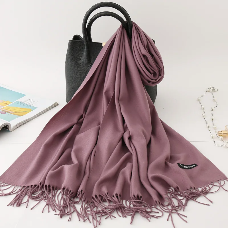 31 Горячая распродажа мужской кашемировый шарф унисекс толстые теплые зимние шарфы черные и серые деловые шарфы для мужчин - Цвет: 31