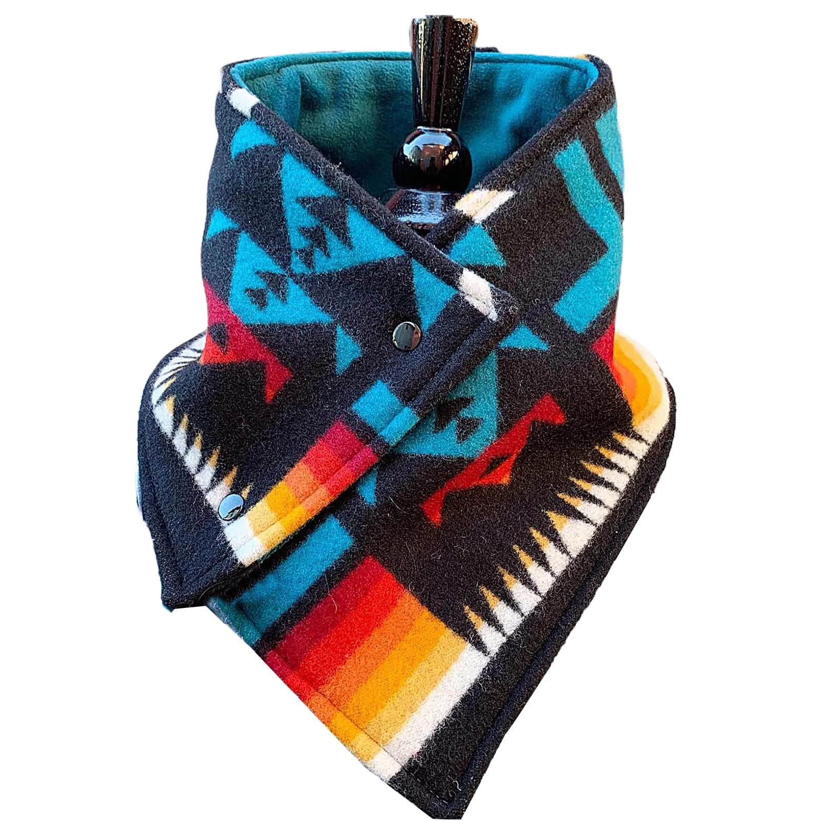 

Fashion Winter Scarf For Women Ethnic Printing Button Cotton Soft Wrap Casual Warm Scarves Shawls Scarf Women neck warmer