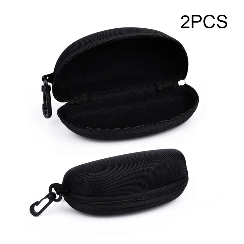 2 шт. модный Чехол для очков EVA чехол на молнии взрывная модель черный крючок