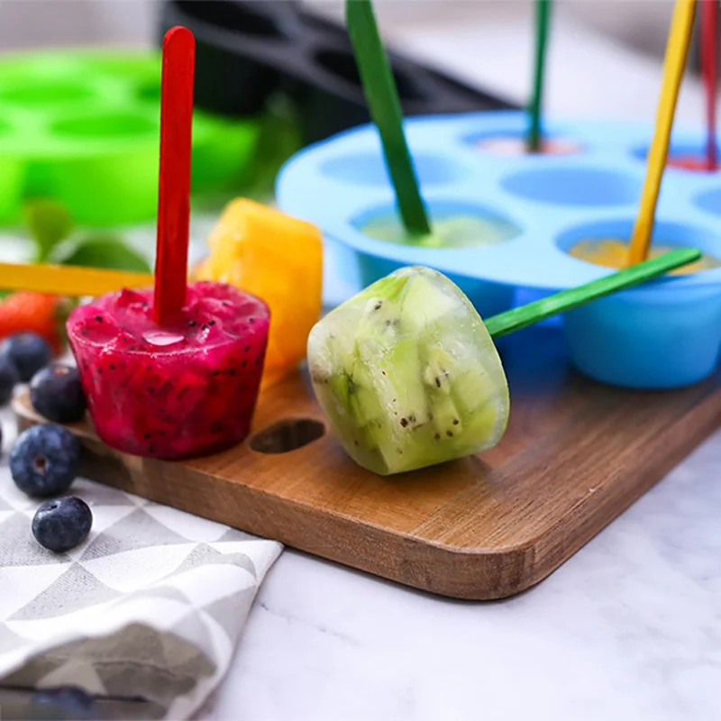 Силиконовая форма для торта с 7 отверстиями круглая сетка яиц Паровая Форма