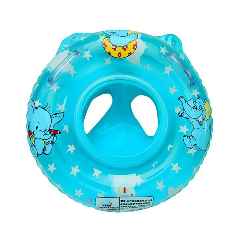 

Inflatable Buoy Infant Seat Baby Swim Circle Double Handle Safety Baby Seat Float Swimming Pool Ring Inflatable Water Toys