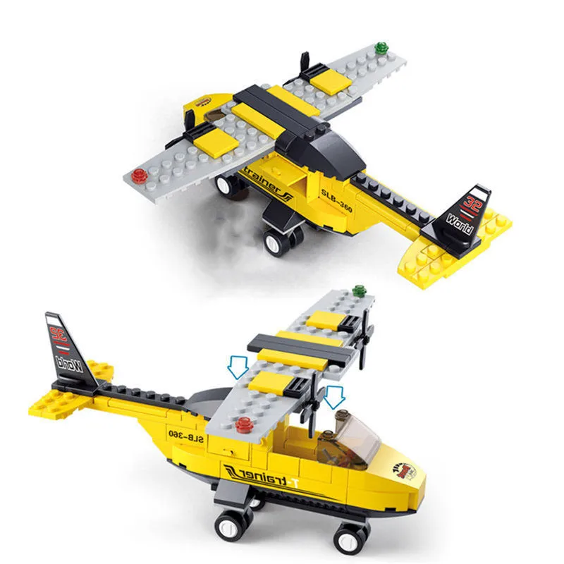 

Supfy Airplane Building Blocks Compatible 3D Construction Plastic Model Building Blocks Birthday Gift toys for Children