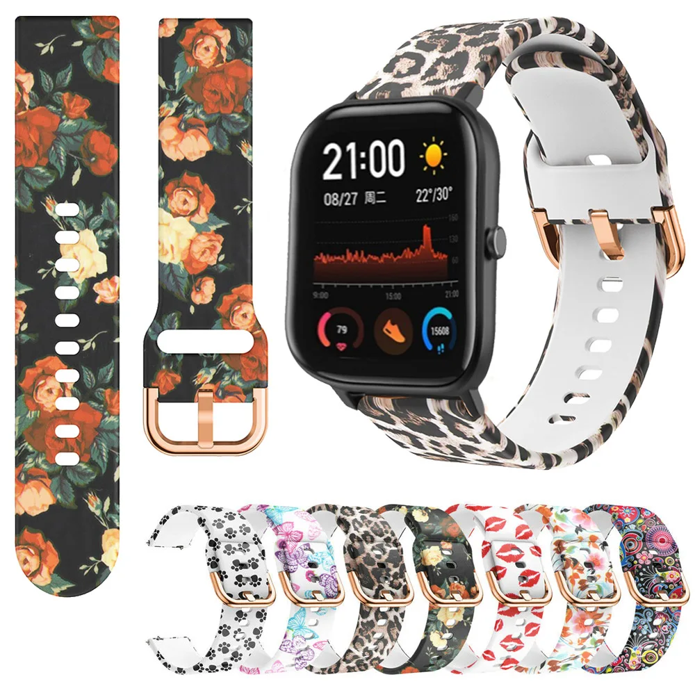 Силиконовый ремешок на запястье для Huami Amazfit GTS Bip Pace Lite часов GTR 42 мм|Ремешки часов|