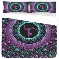 Mandala Gymnastics Dance Bed Set Duvet Cover By Ho Me Lili Family Birthday Gift Idea Home Room Decor Soft Microfiber