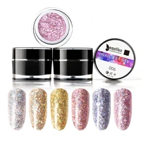 beautilux 1pc flashing color nail gel polish bling winter gloss dazzling starry sparkling nails art design polish lacquer 10ml