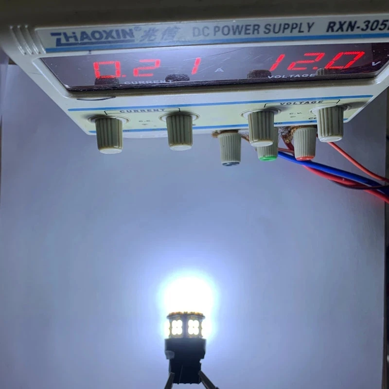 100X Автомобильный авто T20 7443 7440 580 Стробоскопическая вспышка 50 SMD 1206 LED T25 3156 3157