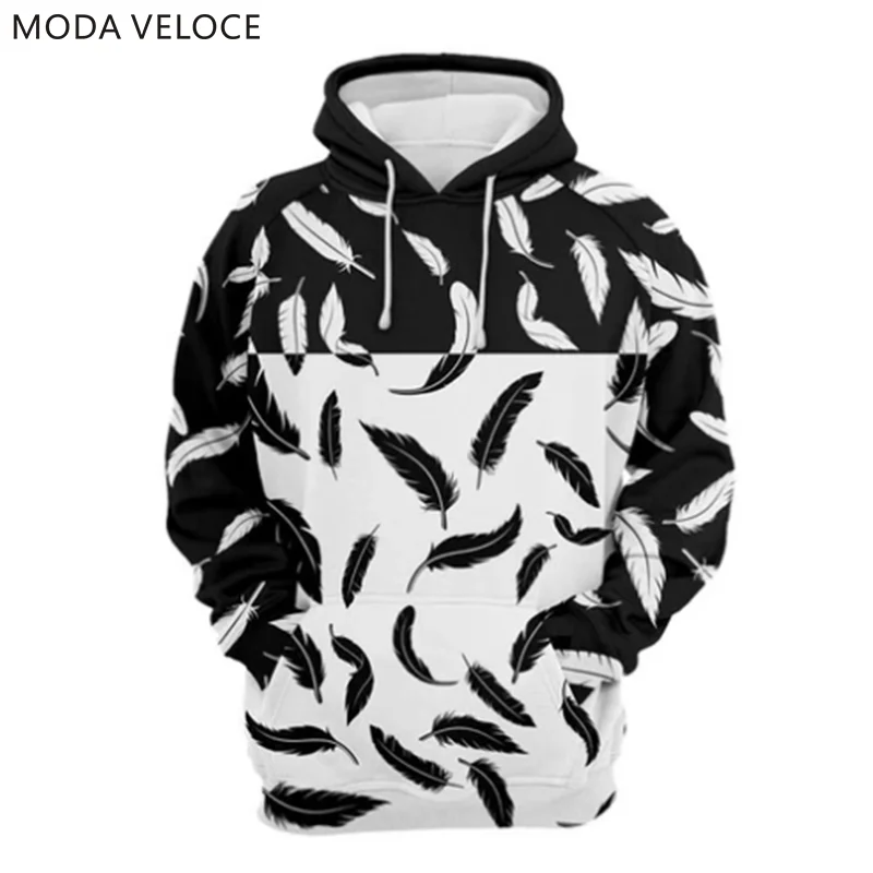 MODAVELOCE отрицательные перья Толстовка полиэстер с шерстью пользовательский