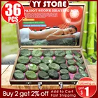 Tontin нефритовый глазурь горячий камень массажный набор массажер для спины уход за здоровьем камни для массажа позвоночника базальтовая Лава камень спа