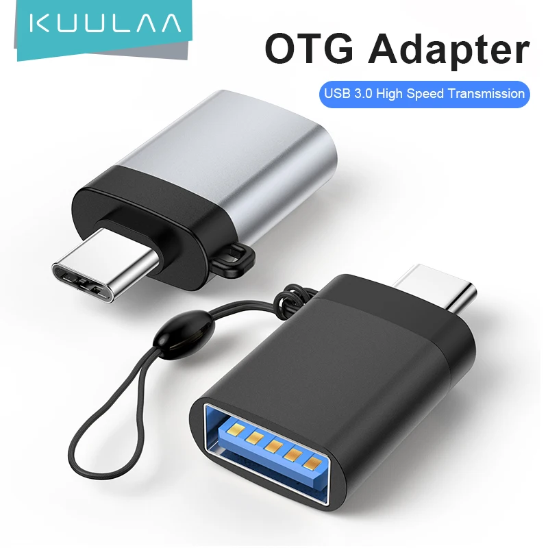 Адаптер KUULAA USB C OTG для Macbook Pro Xiaomi mi 10 адаптер с 3 0 на Type мини конвертер кабеля