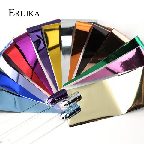 Очаровательная фольга ERUIKA s для ногтей, 14 шт., переводная фольга, наклейки, звездная бумага, маникюрный декор, набор типсов для дизайна ногтей