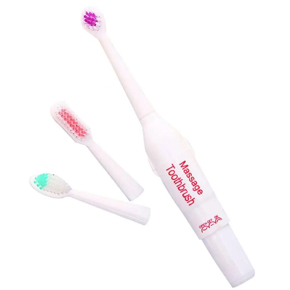 

50% Hot Sale Electric Battery Operated Rotating Toothbrush 3 Brush Heads Oral Hygienes Health