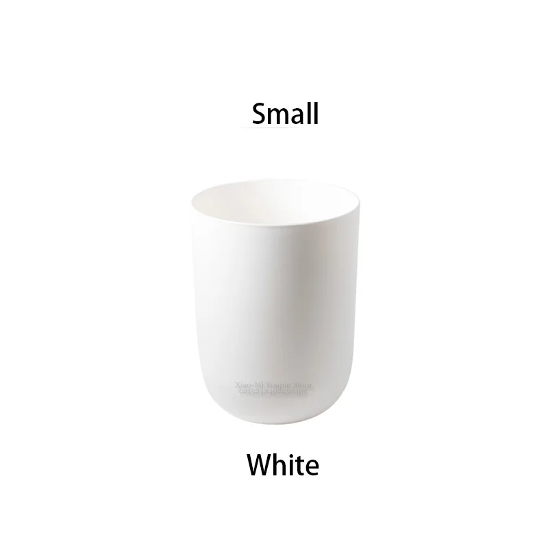 Small White Xiaomi мусорные банки с давлением кольцо для хранения ведро мусорные ящики футляр для мусора офисное хранение для дома кухонные урны - Цвет: Small White