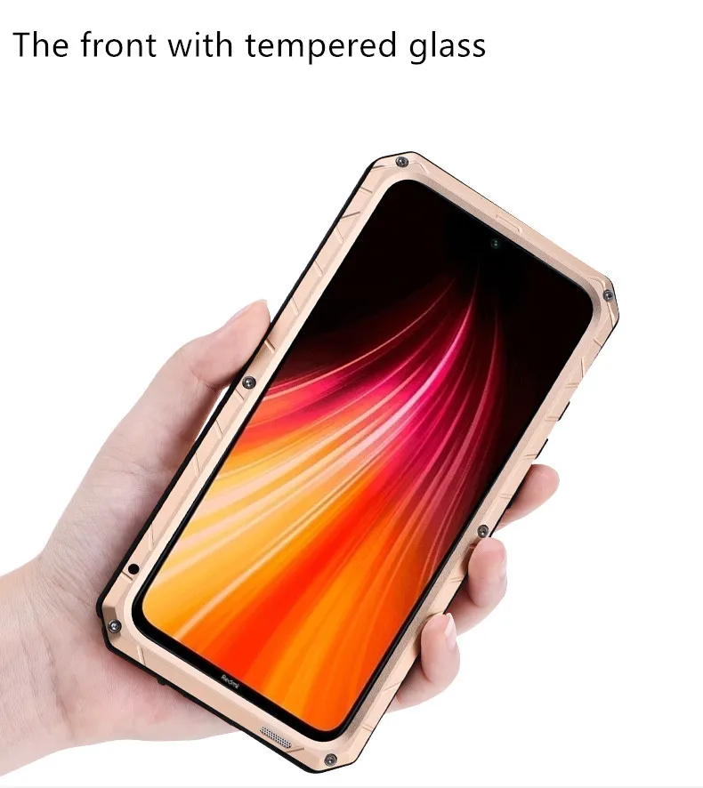 IMATCH для Xiaomi Redmi Note 8 Pro Чехол для Телефона Жесткий Алюминиевый металлический протектор Полный Чехол Броня сверхпрочный противоударный