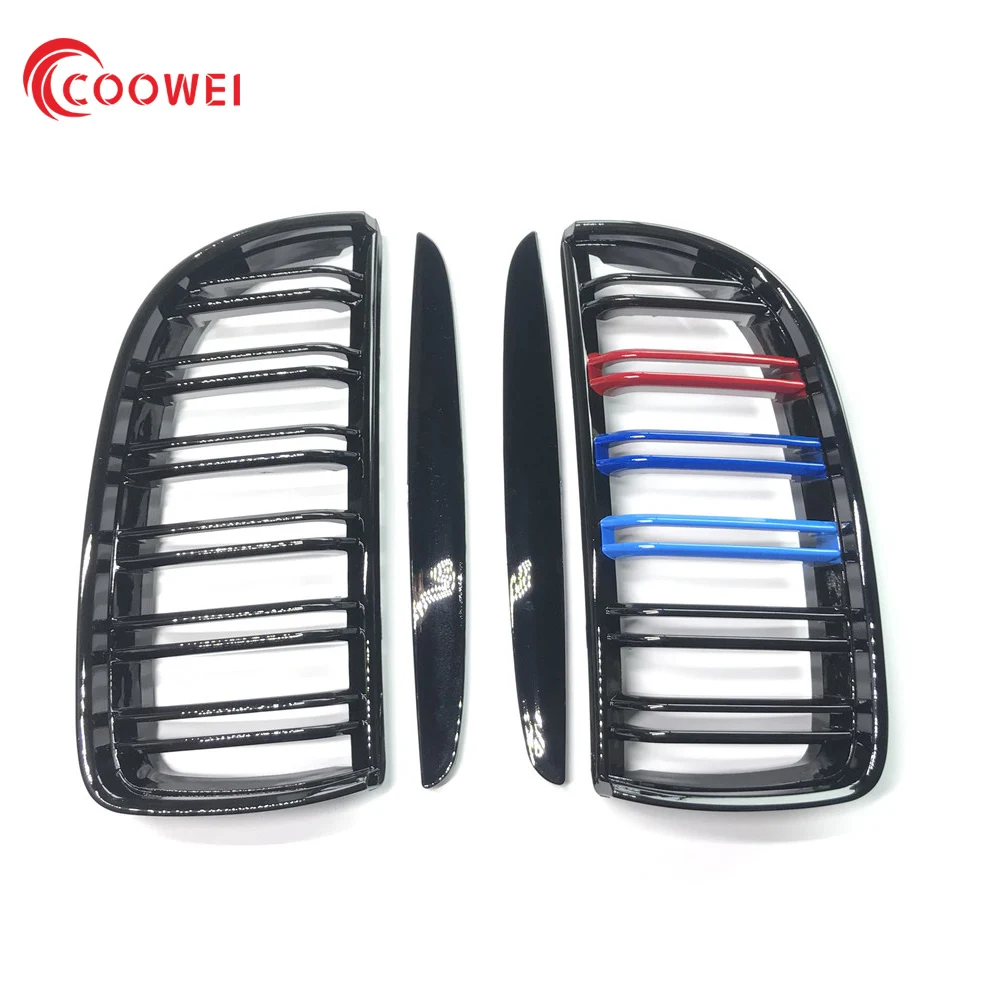 Пара переднего блеска матовое углеродное M Цвет Черный 2 линия двойная планка