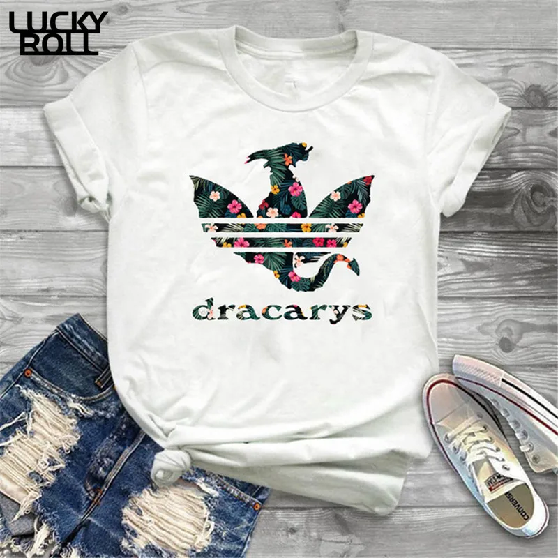 Игра престолов Dracarys футболка женская мать драконов рубашки женские s футболки король королева девушки друзья Mon подарок Тройник - Цвет: XWT0012-9-white