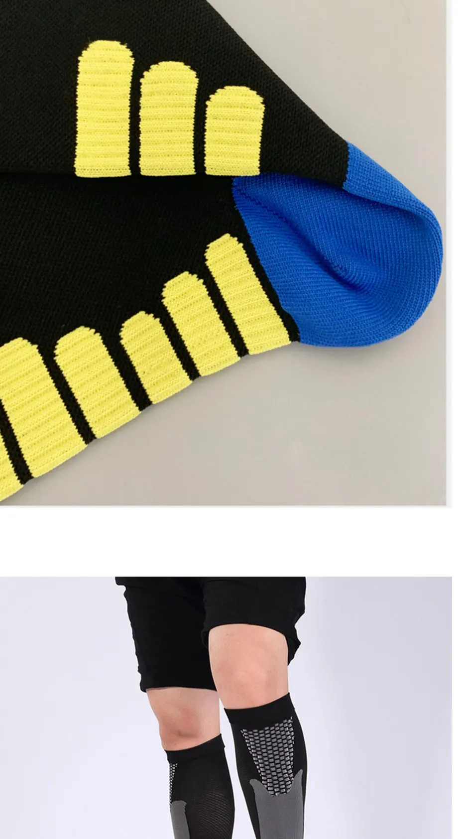 Compression socks for varicose veins Women Men Leg Stocking Support Stretch Below Knee c football socks