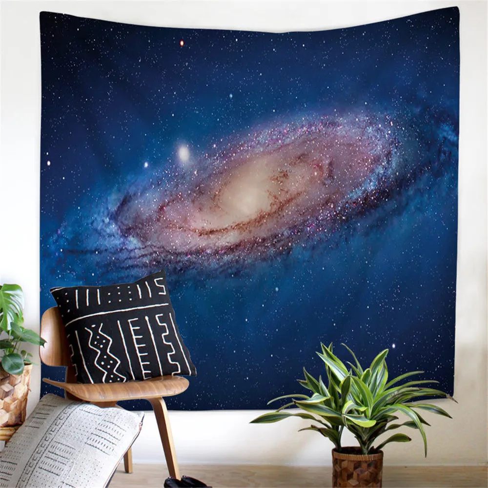 

Ночное звездное небо Звезды Космос галактика планеты Вселенная Космос гобелен настенный тканевый гобелены художественный Декор