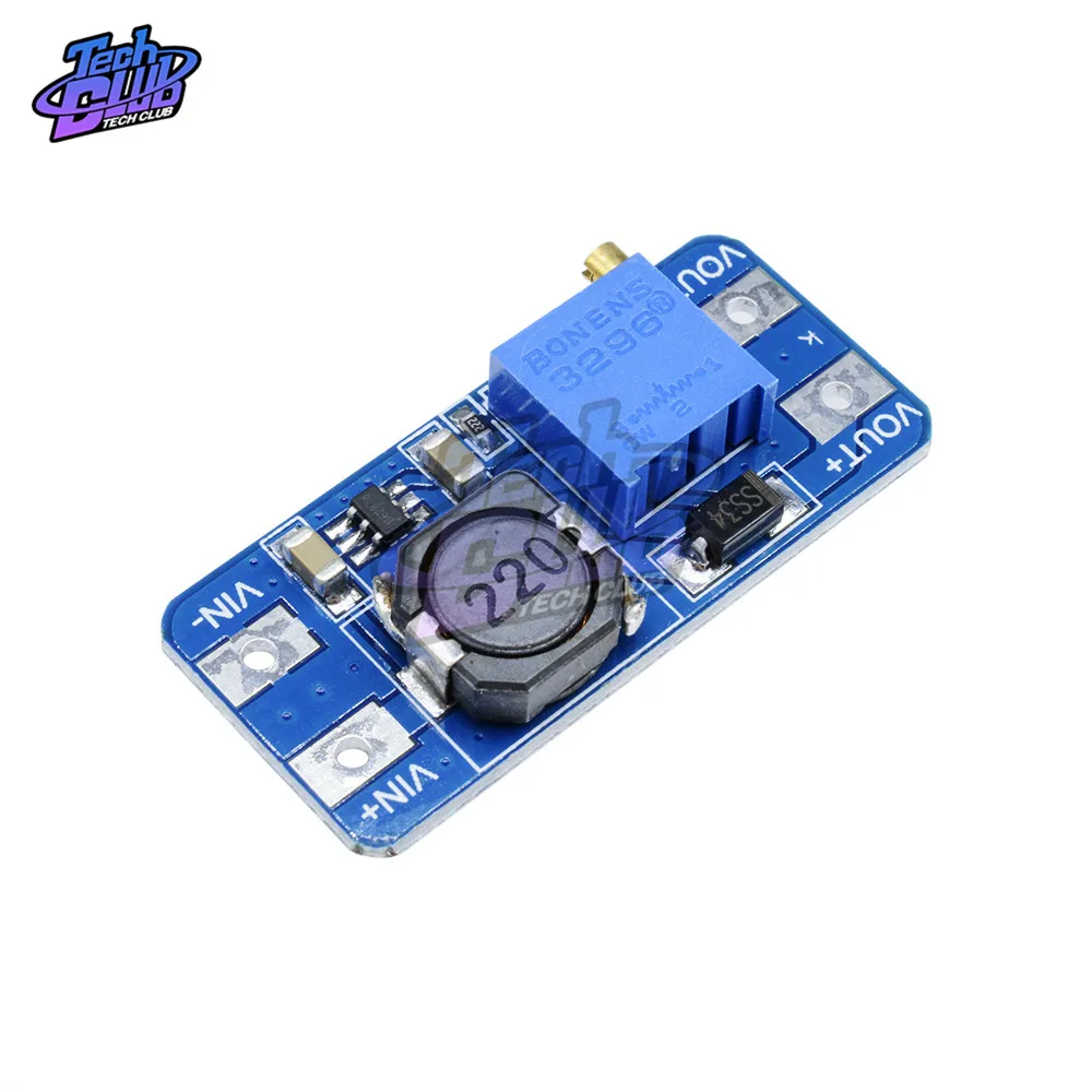 MT3608 Регулируемый усилитель конвертера модуль питания повышенная плата макс.