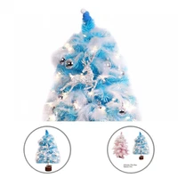 exquisite fashion hanging ornaments artificial mini xmas pine tree pvc table top christmas tree easy to use for home
