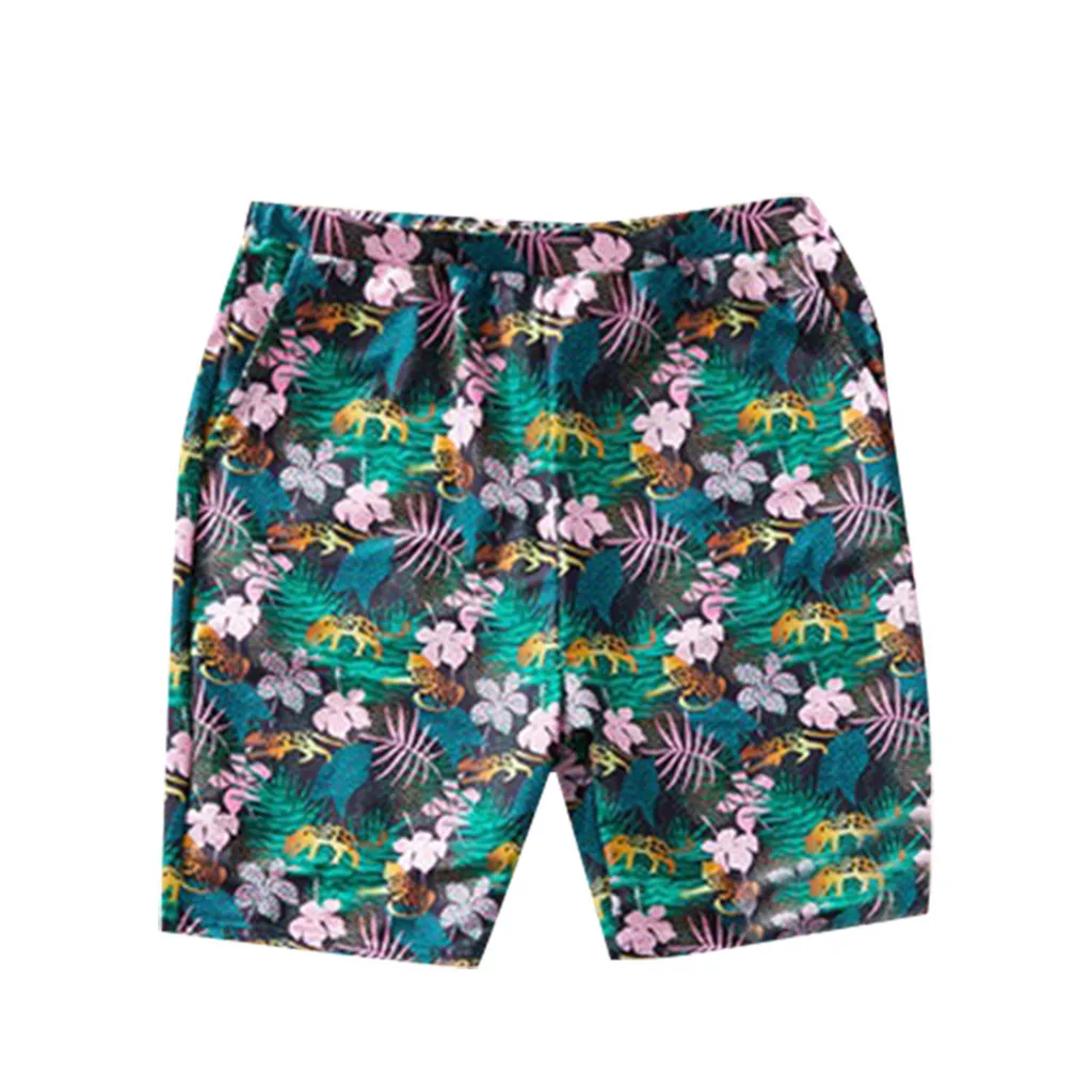 Быстросохнущие шорты для мальчиков пляжные с рисунком подростков Повседневные